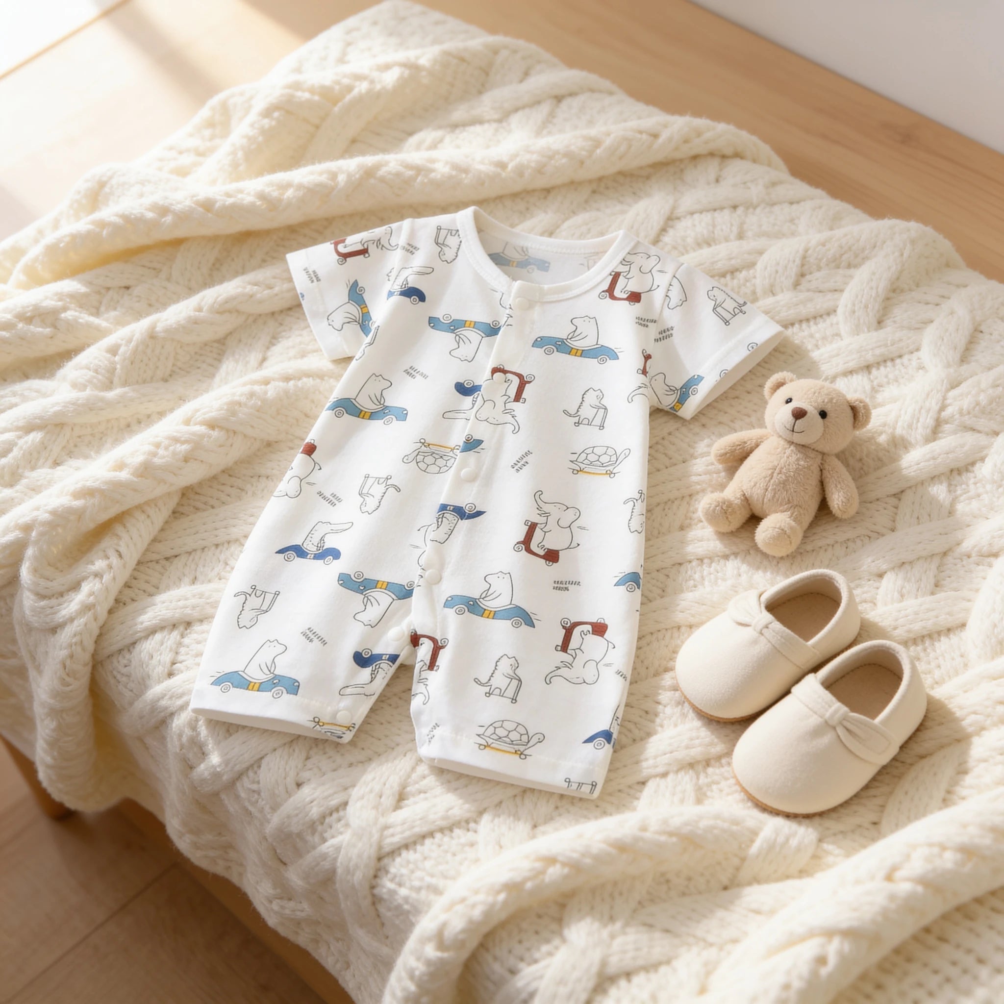 Combinaison Pyjama Bebe Nature - Animaux - Cocon