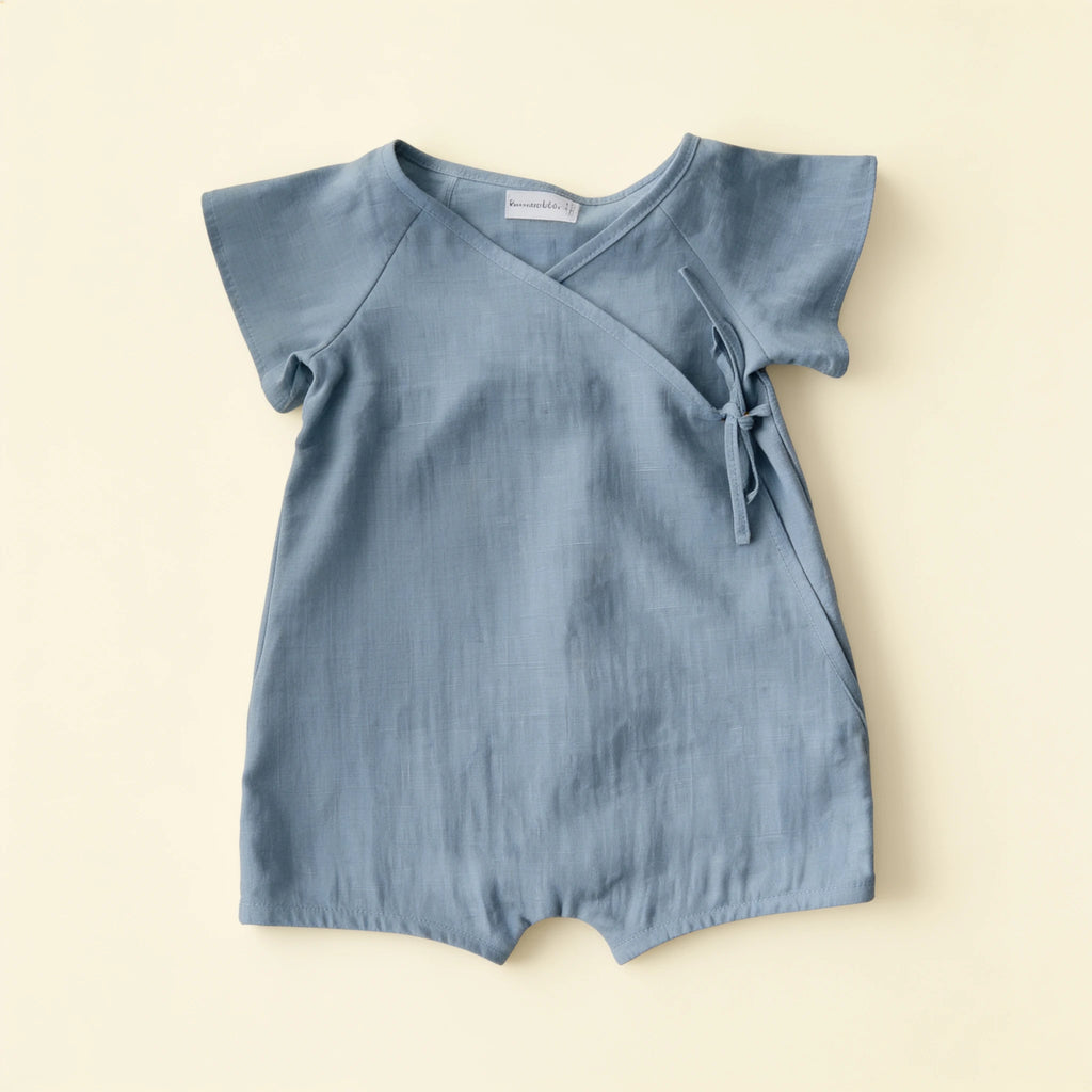 Combinaison Lin Bebe - Bleu - Flat