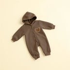 Combinaison Bebe Coton Ourson - Marron - Flat
