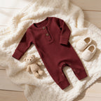Combinaison Bébé Interieur Coton - Rouge - Cocon